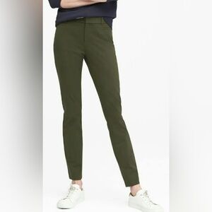 Banana Republic Dark Green Skinny Pants